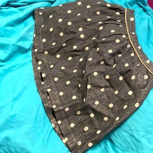 Polka Dot jean skirt